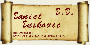 Daniel Dušković vizit kartica